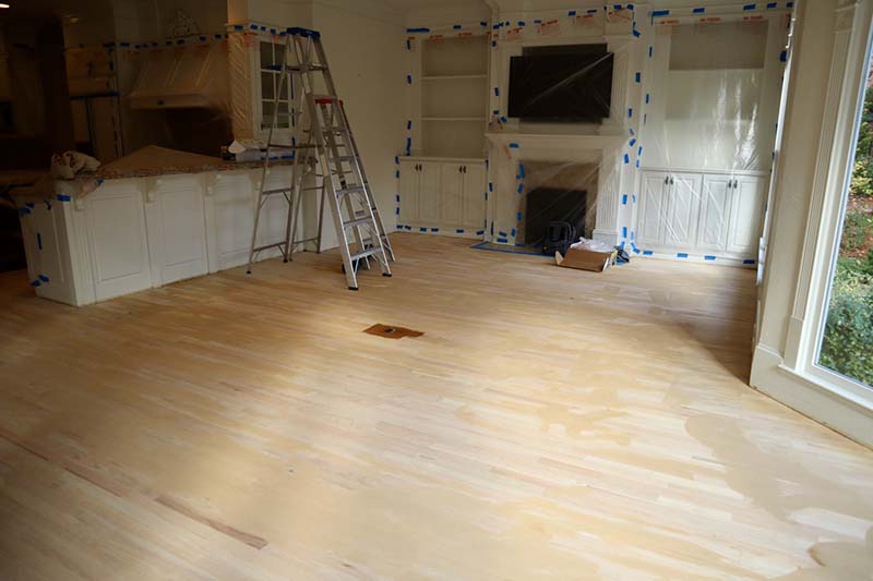 During Sand and Finish NEW-BKFlooring Installations