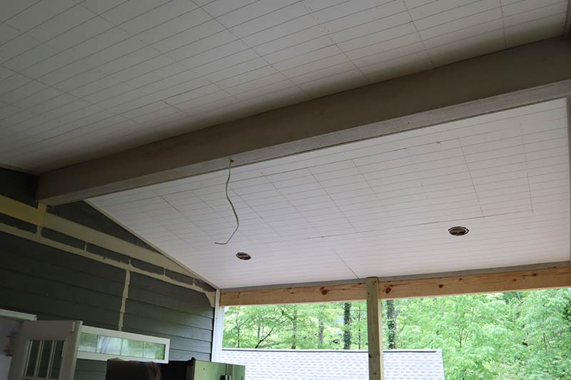 outdoor ceiling installation