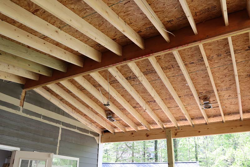 outdoor ceiling installation